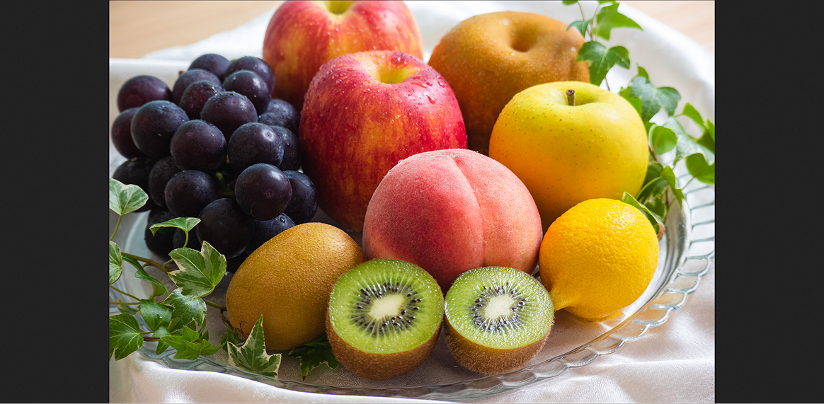 果物のデモ画像